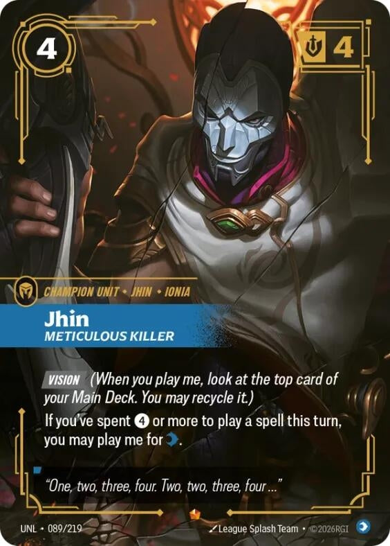 Image for Jhin, Meticulous Killer - Riftbound: League of Legends Trading Card Game