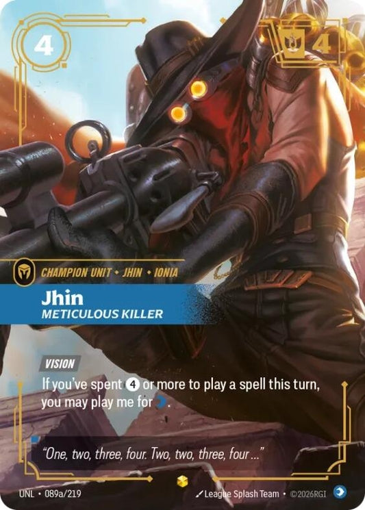 Image for Jhin, Meticulous Killer (Alternate Art) - Riftbound: League of Legends Trading Card Game