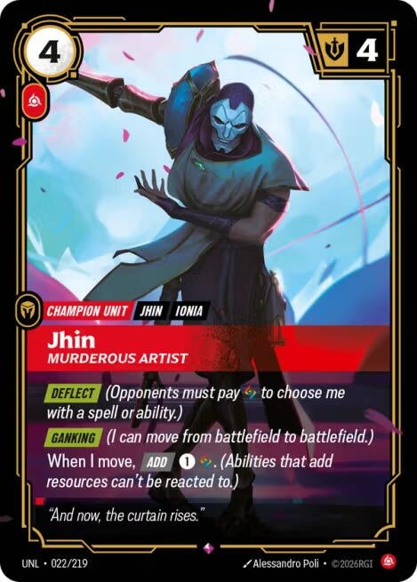 Image for Jhin, Murderous Artist - Riftbound: League of Legends Trading Card Game