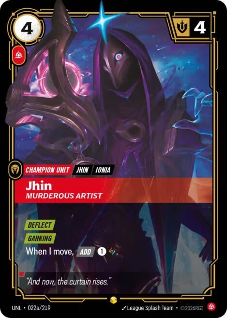 Image for Jhin, Murderous Artist (Alternate Art) - Riftbound: League of Legends Trading Card Game