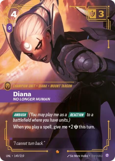 Image for Diana, No Longer Human - Riftbound: League of Legends Trading Card Game