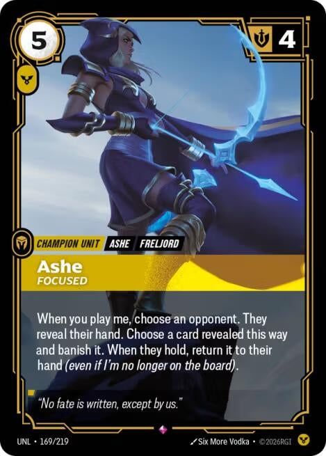 Image for Ashe, Focused - Riftbound: League of Legends Trading Card Game