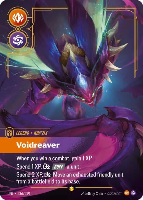 Image for Kha'Zix, Voidreaver (Overnumbered) - Riftbound: League of Legends Trading Card Game