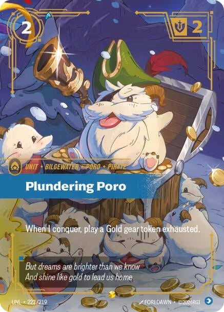 Image for Plundering Poro (Overnumbered) - Riftbound: League of Legends Trading Card Game