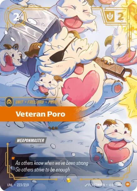Image for Veteran Poro (Overnumbered) - Riftbound: League of Legends Trading Card Game