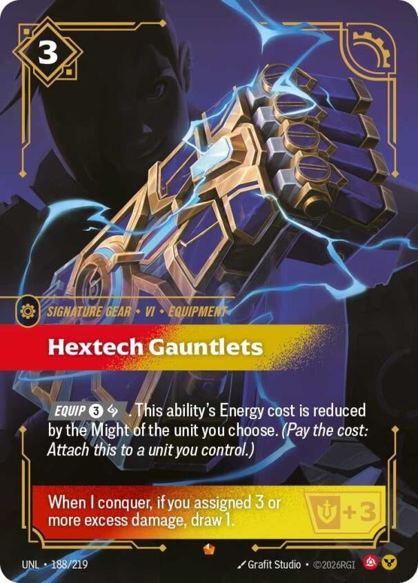 Image for Hextech Gauntlets - Riftbound: League of Legends Trading Card Game