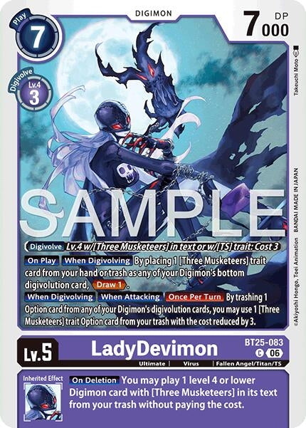 Image for LadyDevimon - Digimon Card Game