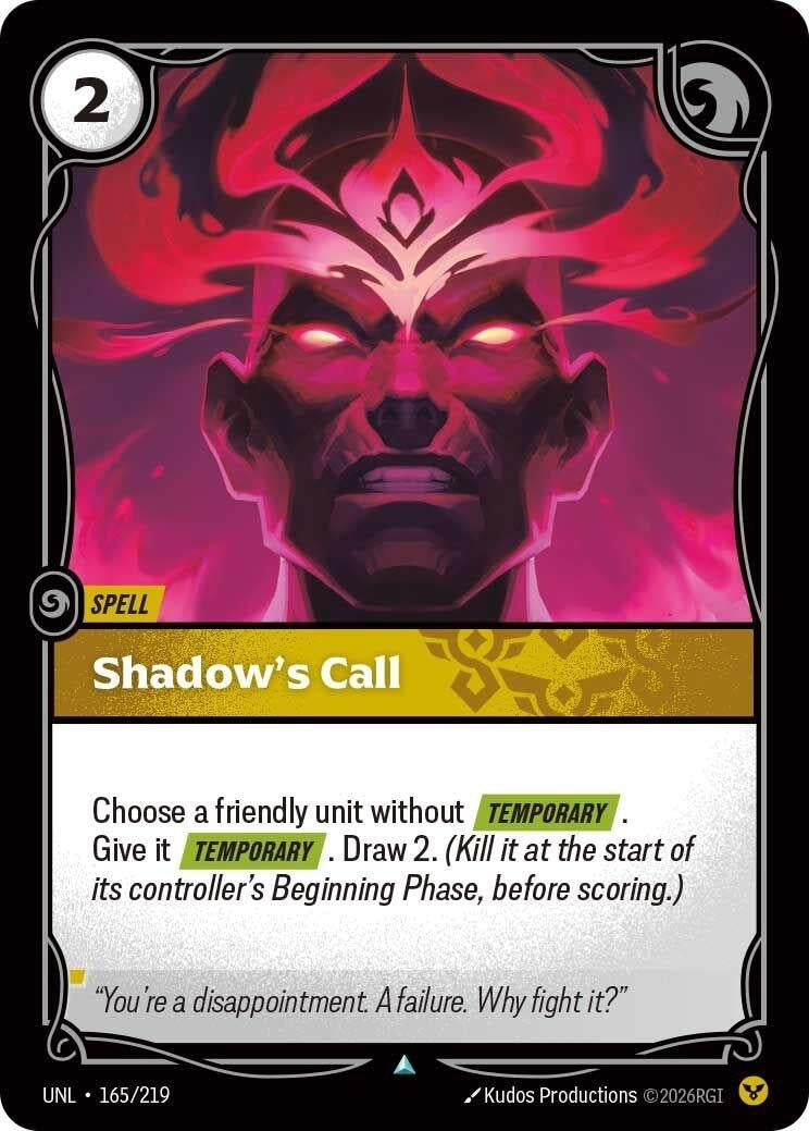 Image for Shadow's Call - Riftbound: League of Legends Trading Card Game