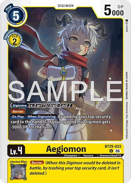 Image for Aegiomon - Digimon Card Game