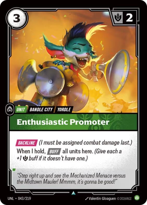 Image for Enthusiastic Promoter - Riftbound: League of Legends Trading Card Game