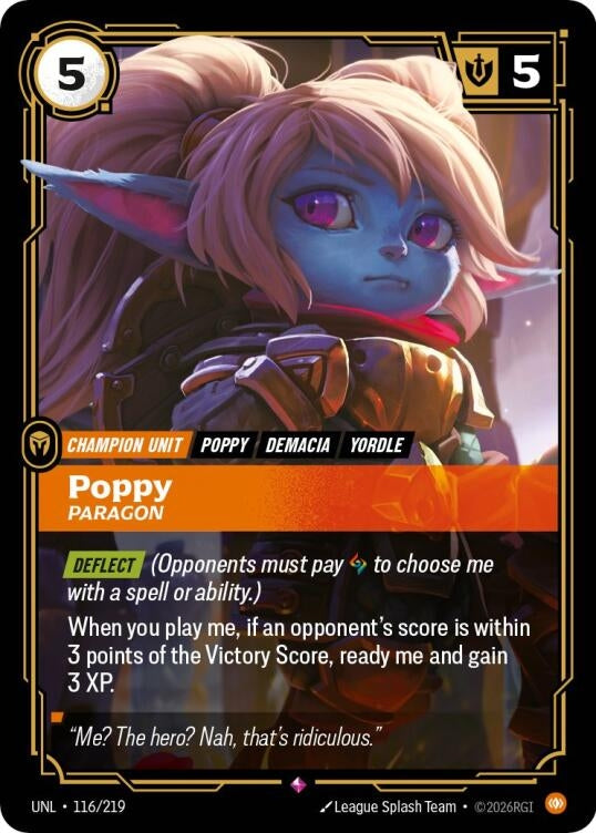 Image for Poppy, Paragon - Riftbound: League of Legends Trading Card Game