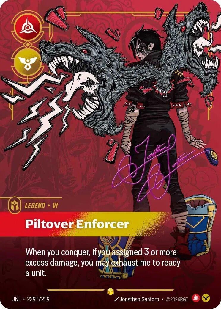 Image for Vi, Piltover Enforcer (Signature) - Riftbound: League of Legends Trading Card Game