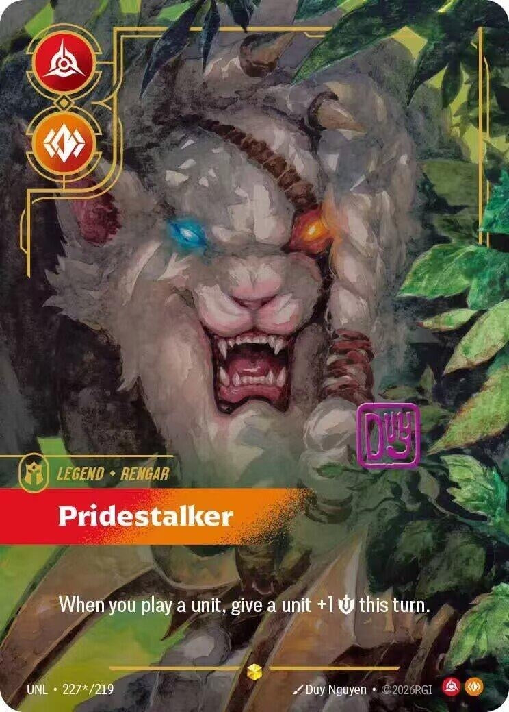 Image for Rengar, Pridestalker (Signature) - Riftbound: League of Legends Trading Card Game