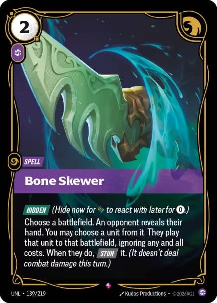 Image for Bone Skewer - Riftbound: League of Legends Trading Card Game