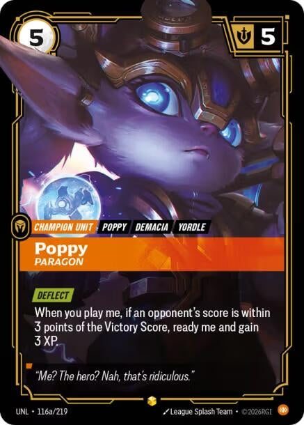 Image for Poppy, Paragon (Alternate Art) - Riftbound: League of Legends Trading Card Game