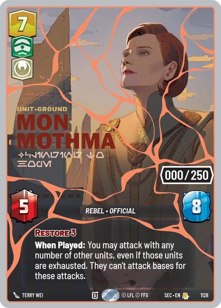 Image for Mon Mothma - Clinging to Hope (Serialized) (Rose Gold) - Star Wars: Unlimited