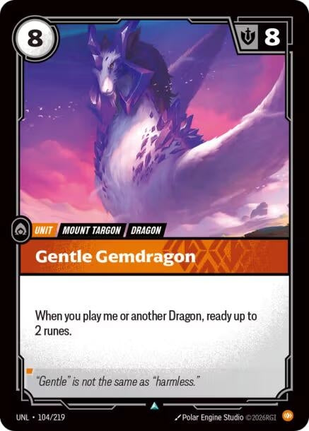 Image for Gentle Gemdragon - Riftbound: League of Legends Trading Card Game