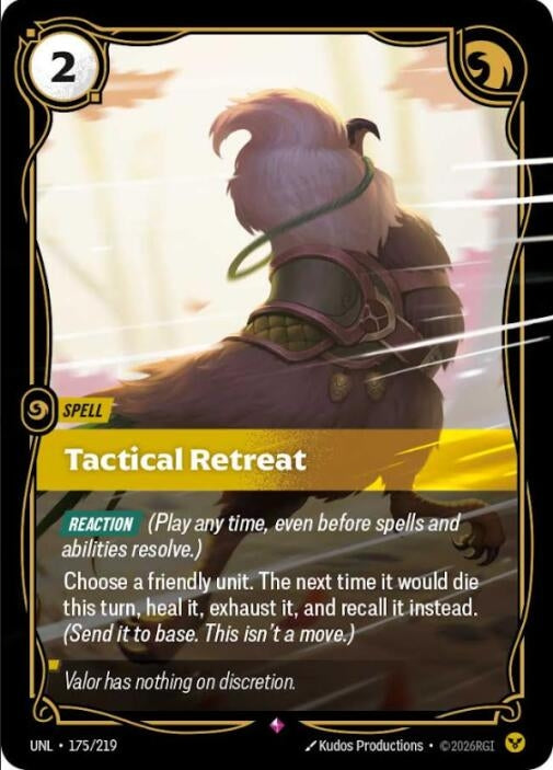 Image for Tactical Retreat - Riftbound: League of Legends Trading Card Game