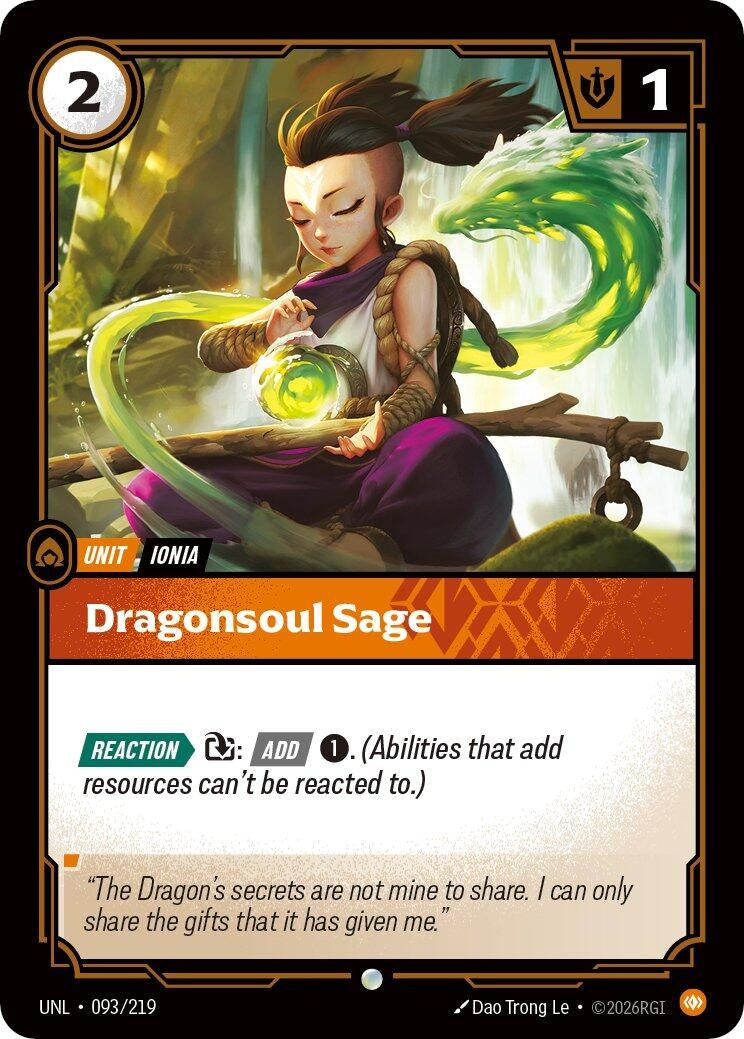 Image for Dragonsoul Sage - Riftbound: League of Legends Trading Card Game