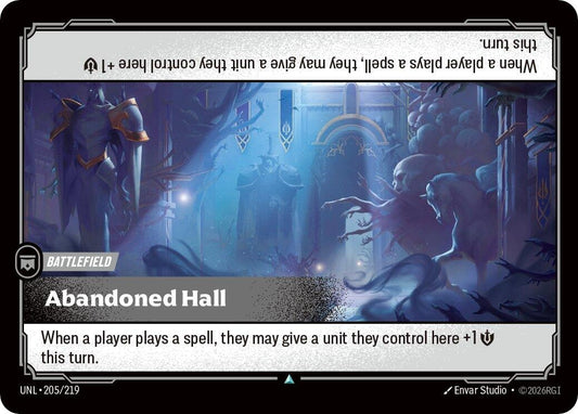 Image for Abandoned Hall - Riftbound: League of Legends Trading Card Game