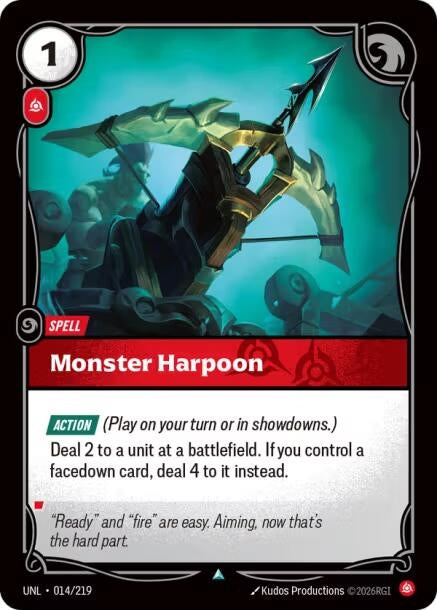 Image for Monster Harpoon - Riftbound: League of Legends Trading Card Game