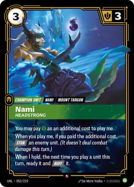 Image for Nami, Headstrong - Riftbound: League of Legends Trading Card Game