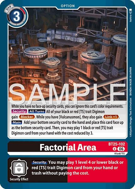 Image for Factorial Area - Digimon Card Game
