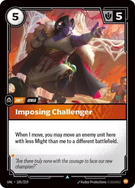 Image for Imposing Challenger - Riftbound: League of Legends Trading Card Game