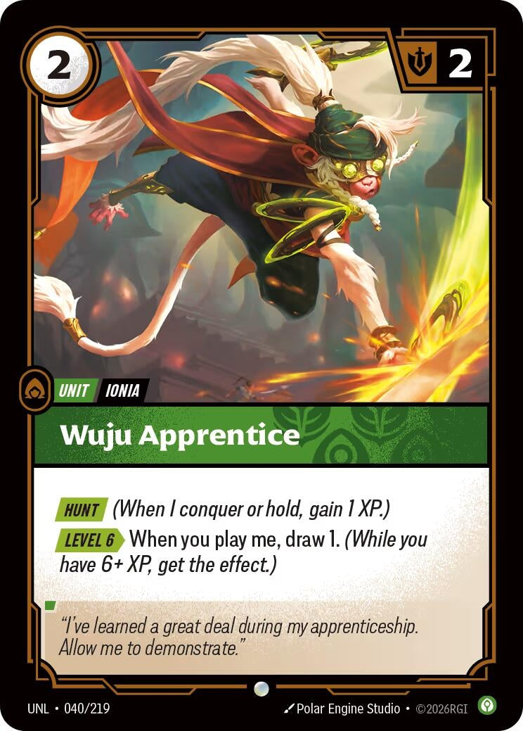 Image for Wuju Apprentice - Riftbound: League of Legends Trading Card Game