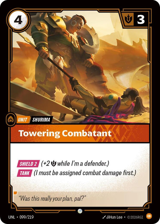 Image for Towering Combatant - Riftbound: League of Legends Trading Card Game