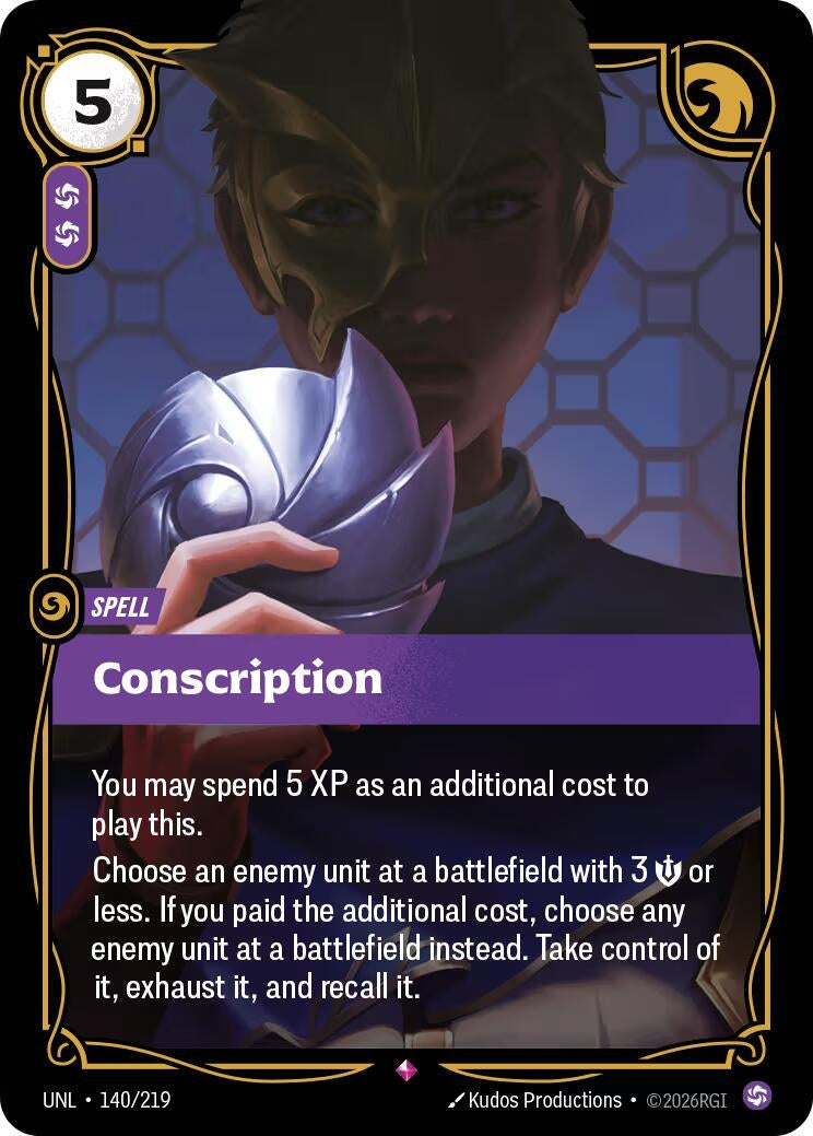 Image for Conscription - Riftbound: League of Legends Trading Card Game
