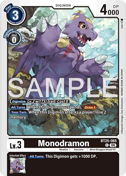 Image for Monodramon - Digimon Card Game