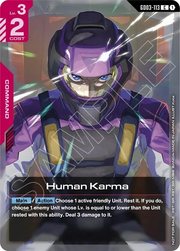 Image for Human Karma (Store Tournament Participant Pack 04) - Gundam Card Game