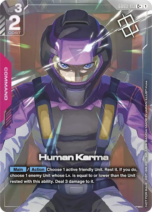 Image for Human Karma (Store Tournament Winner Pack 04) - Gundam Card Game