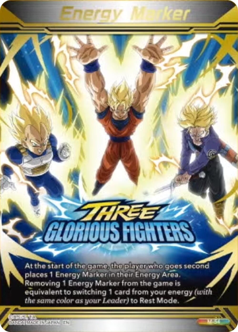 Image for Energy Marker - Three Glorious Fighters (M-54) (Gold-Stamped) - Dragon Ball Super: Masters