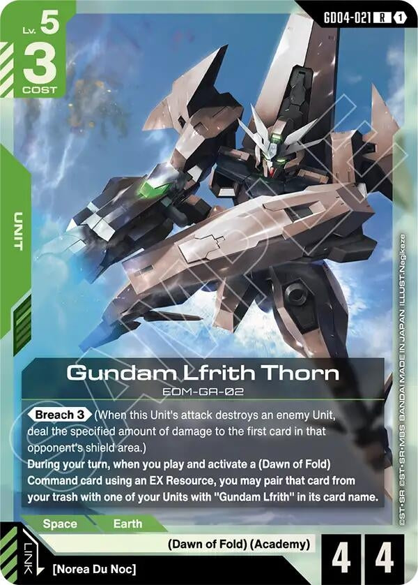 Image for Gundam Lfrith Thorn - Gundam Card Game