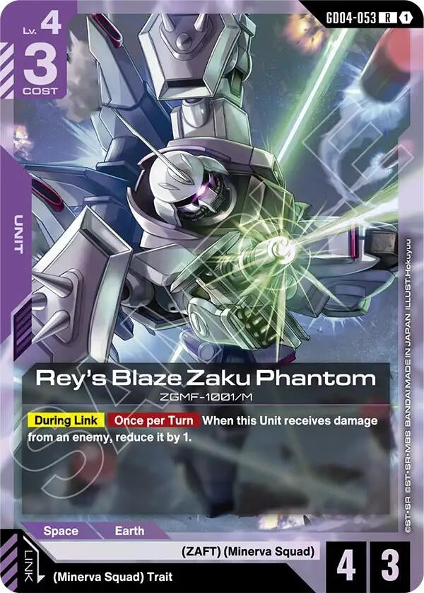 Image for Rey's Blaze Zaku Phantom - Gundam Card Game