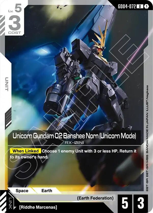 Image for Unicorn Gundam 02 Banshee Norn (Unicorn Mode) - Gundam Card Game