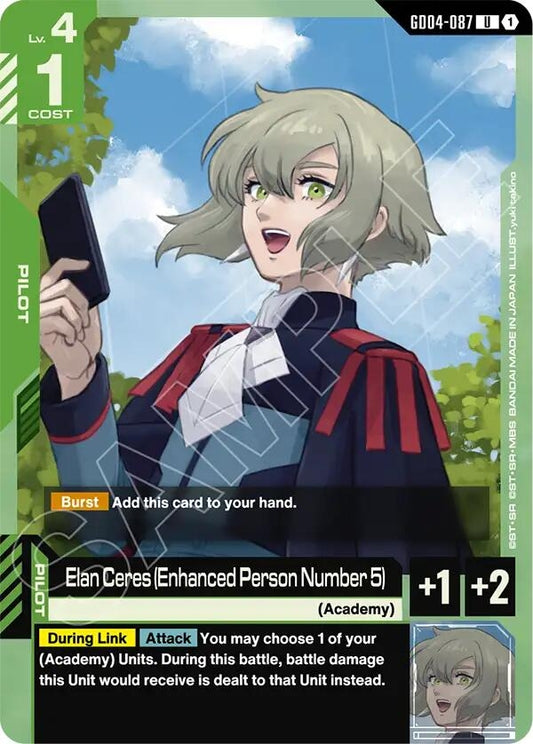 Image for Elan Ceres (Enhanced Person Number 5) - Gundam Card Game