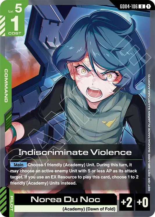 Image for Indiscriminate Violence - Gundam Card Game