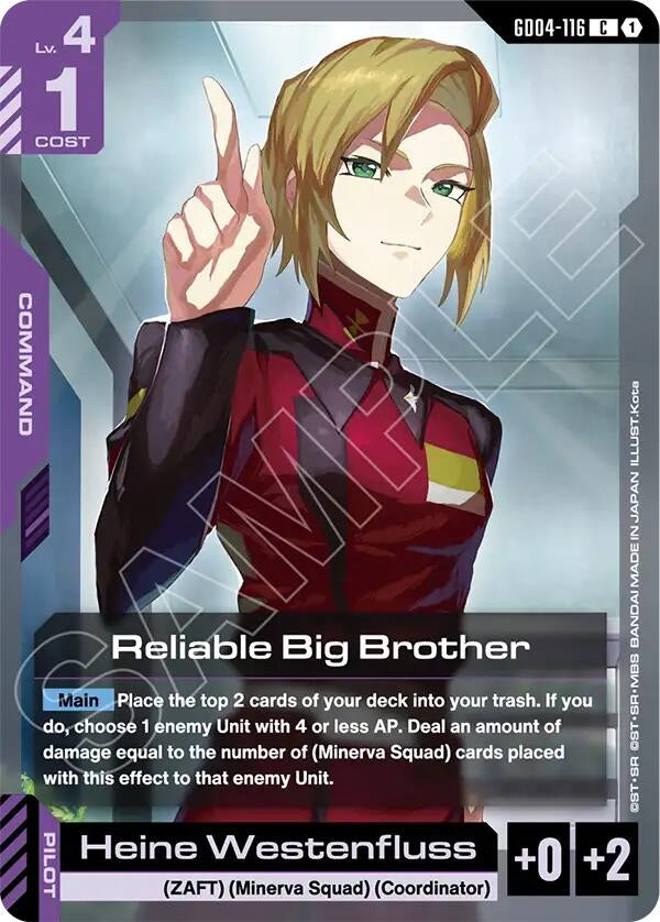 Image for Reliable Big Brother - Gundam Card Game