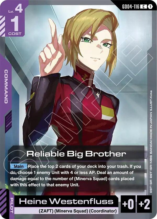 Image for Reliable Big Brother - Gundam Card Game