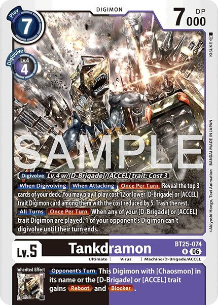 Image for Tankdramon - Digimon Card Game