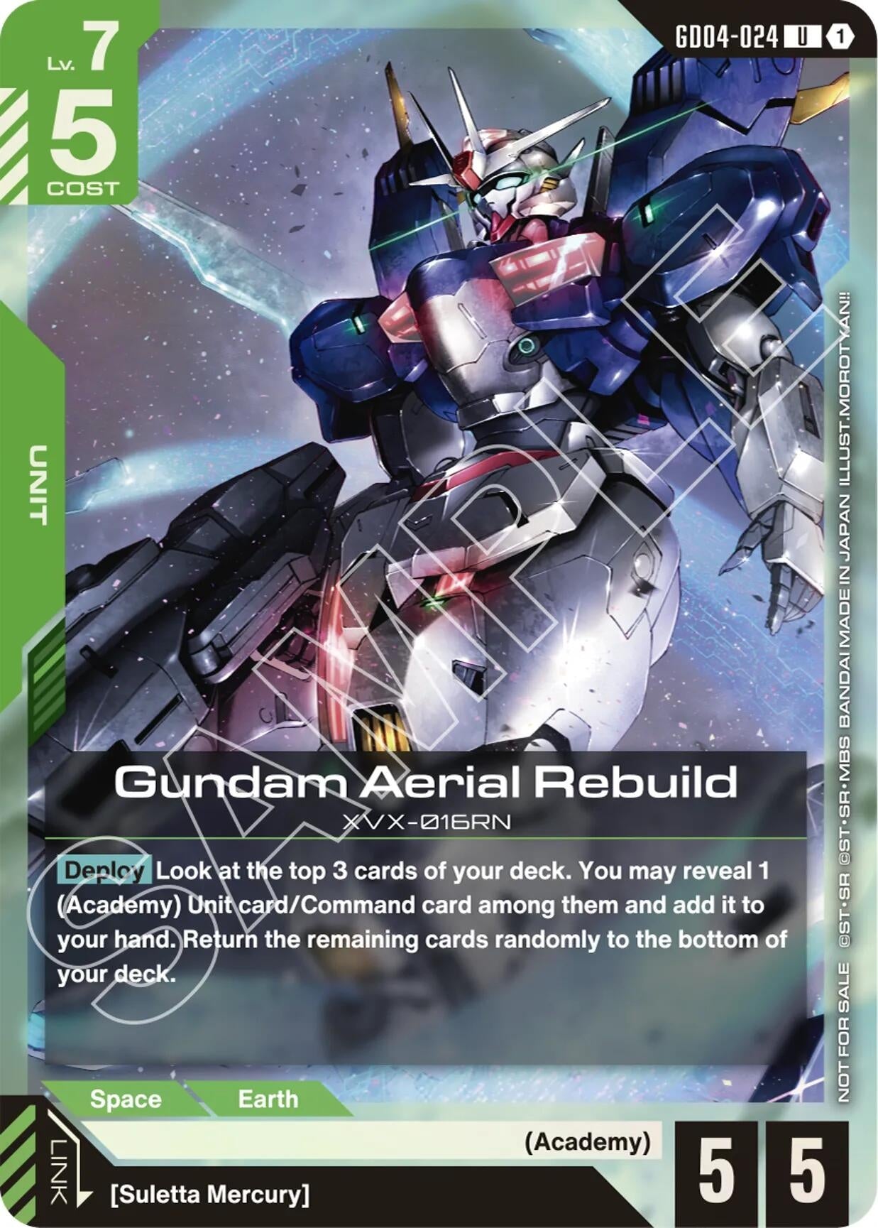 Image for Gundam Aerial Rebuild (GD04 Release Event) - Gundam Card Game