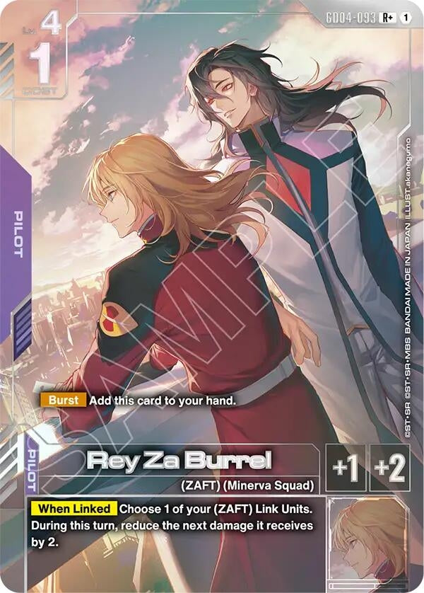 Image for Rey Za Burrel (R+) - Gundam Card Game