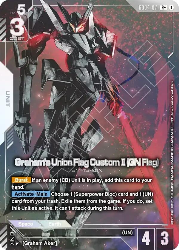 Image for Graham's Union Flag Custom II (GN Flag) (R+) - Gundam Card Game