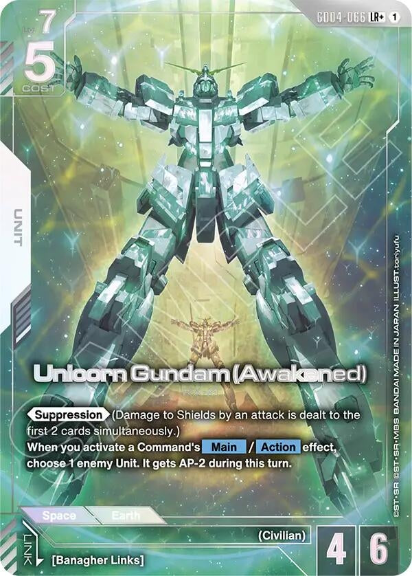 Image for Unicorn Gundam (Awakened) (LR+) - Gundam Card Game