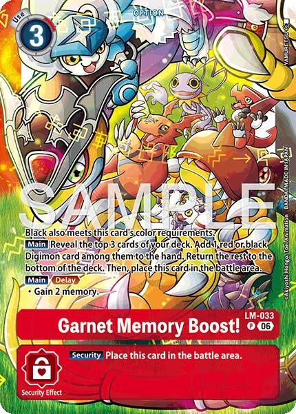 Image for Garnet Memory Boost! (Alternate Art) - Digimon Card Game