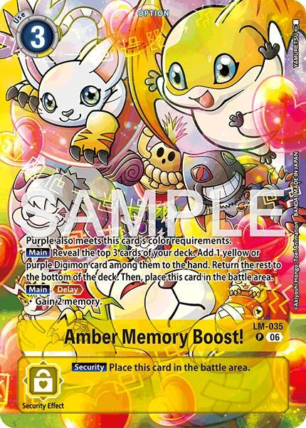 Image for Amber Memory Boost! (Alternate Art) - Digimon Card Game