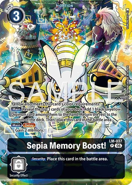 Image for Sepia Memory Boost! (Alternate Art) - Digimon Card Game